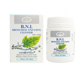 B.N.L Bronchial and Lung Cleanser 750mg 180 Chewable Tablets